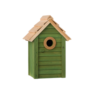 Ib Laursen fuglehus i grøn malet fyrretræ