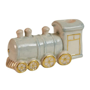 Lysestage til kertelys lokomotiv lyseblåt