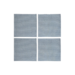 4 Speedtsberg stofservietter med mørkeblå striber