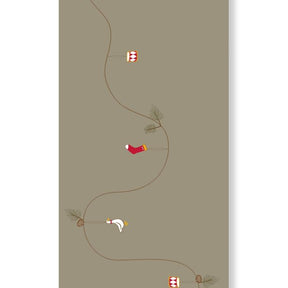 Servietter med julepynt