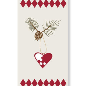 Servietter med flethjerte