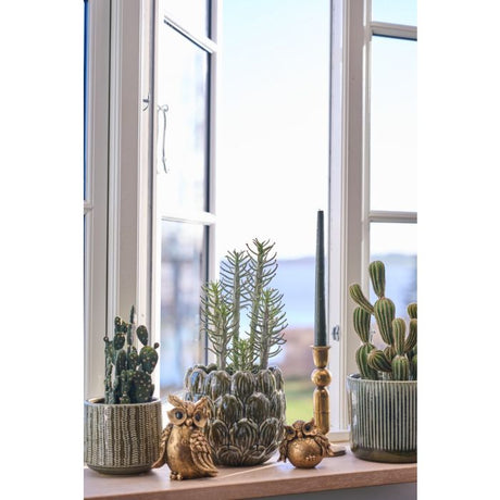 Guldfarvet ugle 9 cm høj