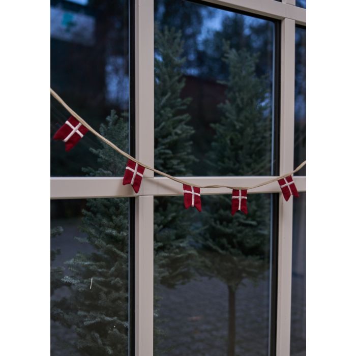 Flagranke med 8 splitsflag 215 cm