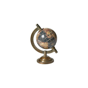 Globus sort med fod 15 cm høj