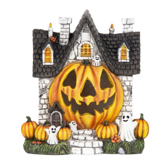 Halloweenhus med spøgelser
