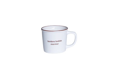 Kop til verdens bedste mormor i porcelæn fra Speedtsberg
