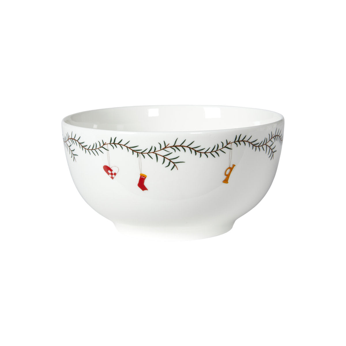 Skål med juleguirlande i porcelæn fra Speedtsberg