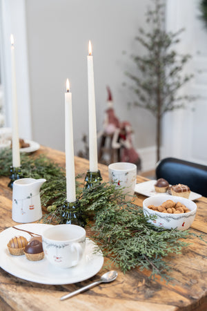 Dækket julebord med julestel fra Speedtsberg