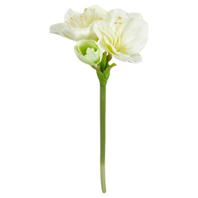 Kunstig amaryllis stilk med hvide blomster 62 cm lang fra Speedtsberg