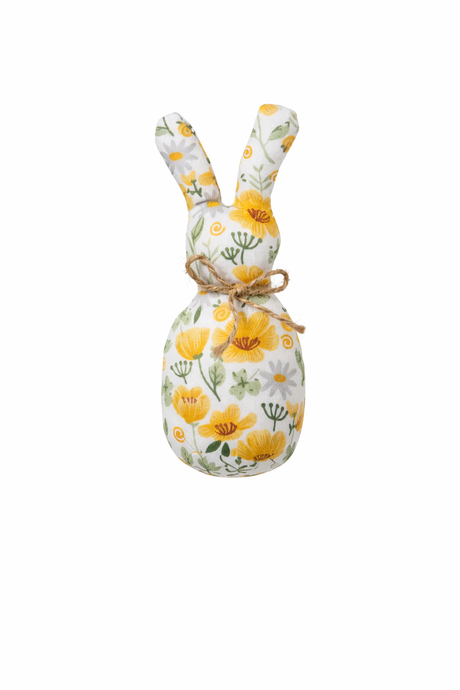 Ib Laursen Påskehare i stof med gule blomster