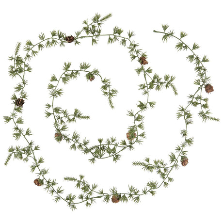 Cederranke kunstig med kogler 180 cm lang fra Ib Laursen