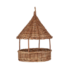 Fuglefoderhus i flettet pil fra Ib Laursen