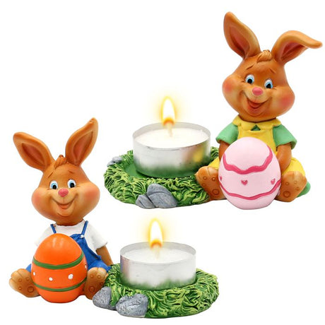 Påskehare med lysestage