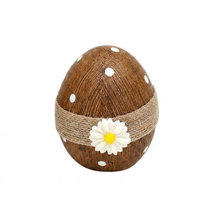 Påskeæg med bånd og blomst