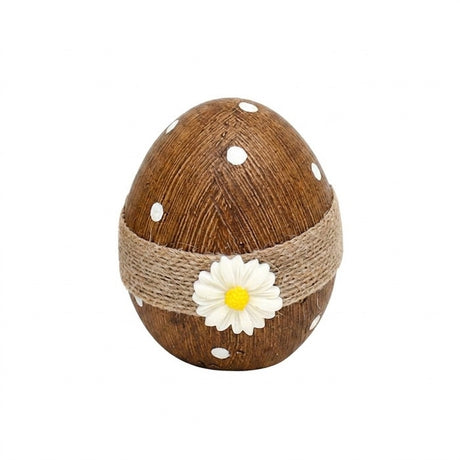 Påskeæg med bånd og blomst