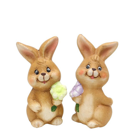 Påskehare med blomst