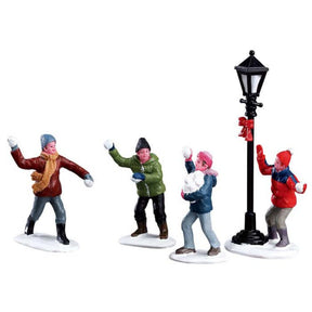 Snowball Fight, Set Of 4