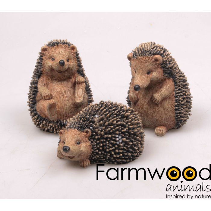 Pindsvin dekorationsfigurer i polyresin