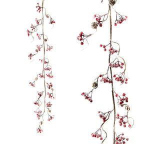 Bærguirlande rød 120 cm lang
