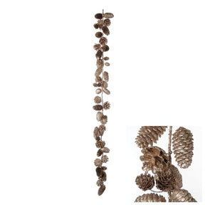 Guldfarvet kogleguirlande