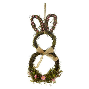 Forårskanin med blomster 49 cm høj