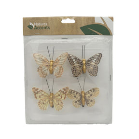 Sommerfugle med glitter 4-pak