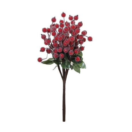 Buket med røde bærgrene 