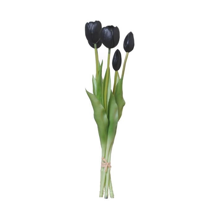 Buket med tulipaner 39 cm høje sorte