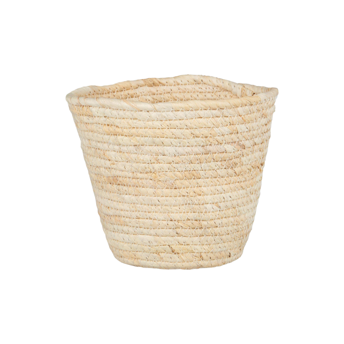 Ib Laursen cremefarvet urtepotteskjuler i majsblade