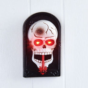 Halloween dørklokke med kranium