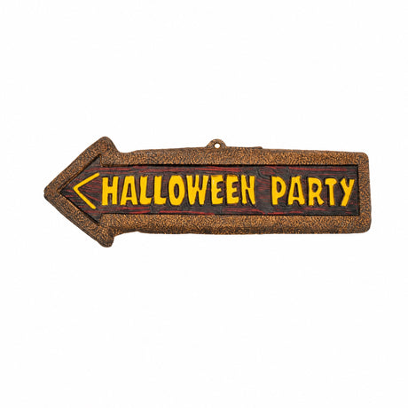 Halloween pil-dørskilt i plast