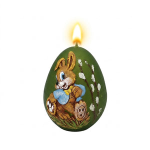 Påskelys med påskemotiv