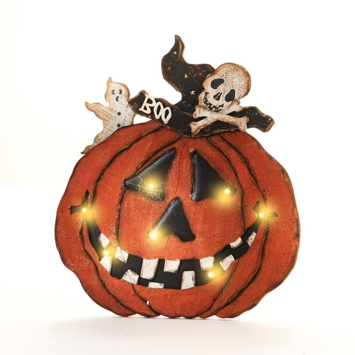 Græskarhoved i træ