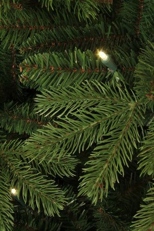 Led-lys på Brampton kunstigt juletræ med lys 215 cm højt