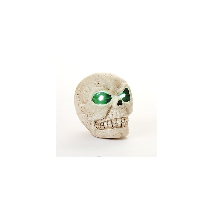 Kranium med lys i øjne