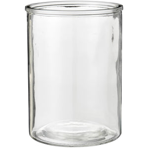 Cylinderglasvase i klart glas fra Ib Laursen