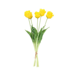 Buket med tulipaner gule 46 cm høje