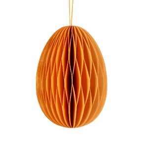 Påskeæg i papir fersken 13 cm