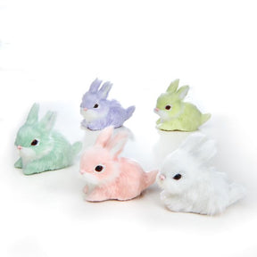 Hare med kunstpels pastel