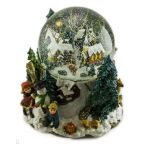 Snekugle med vinterlandskab 22,5 cm