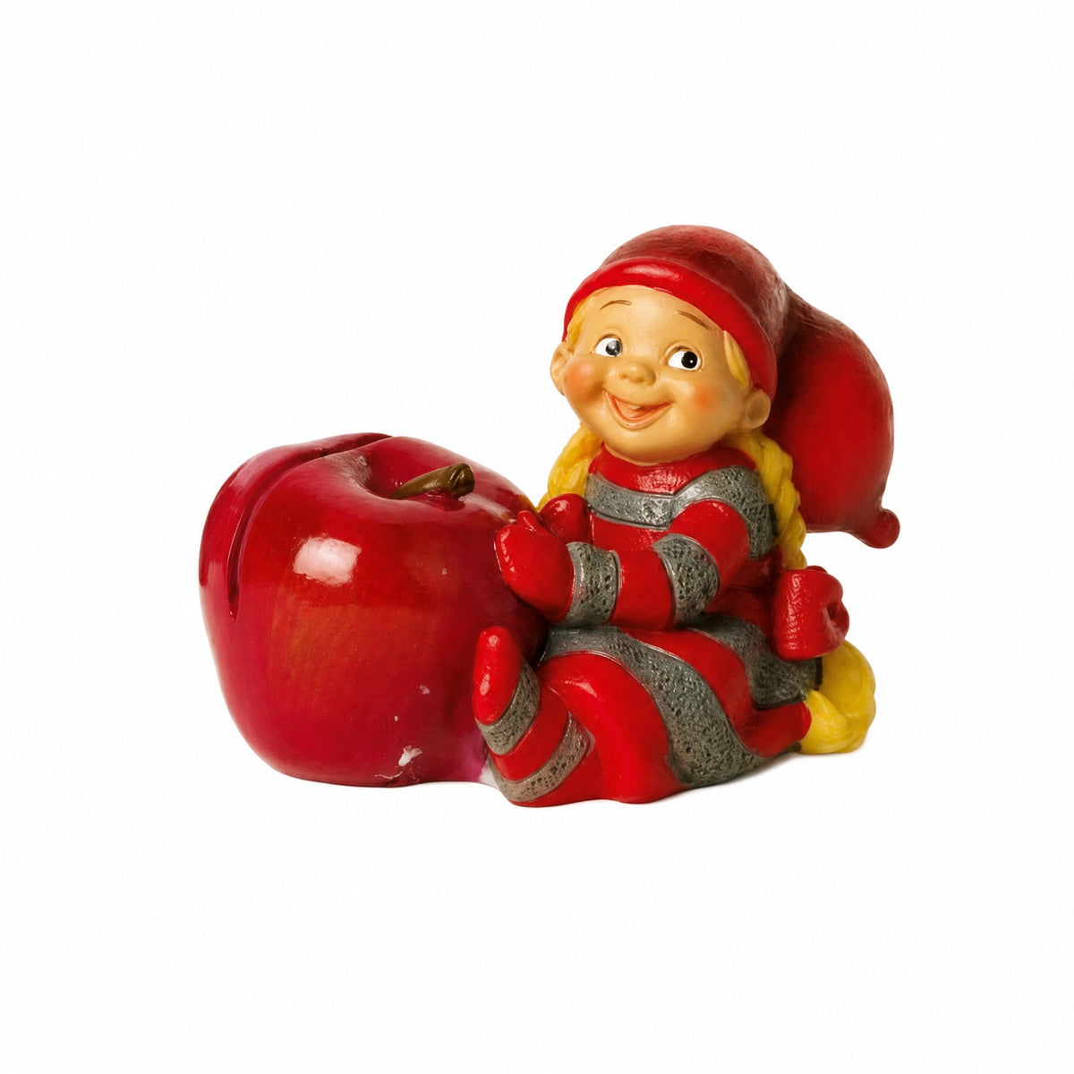 Babynisse med æble til bordkort