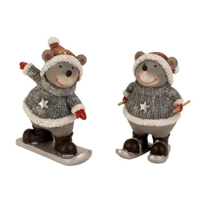 Mus i sneen 13 cm høje