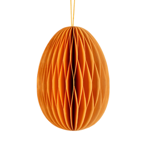 Påskeæg i papir fersken 7,5 cm