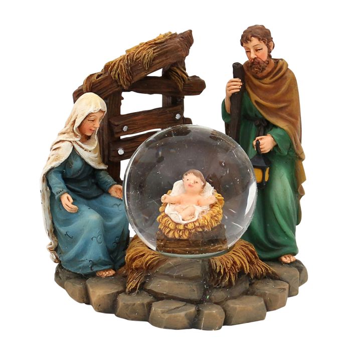 Snekugle hellige familie 9,5 cm høj
