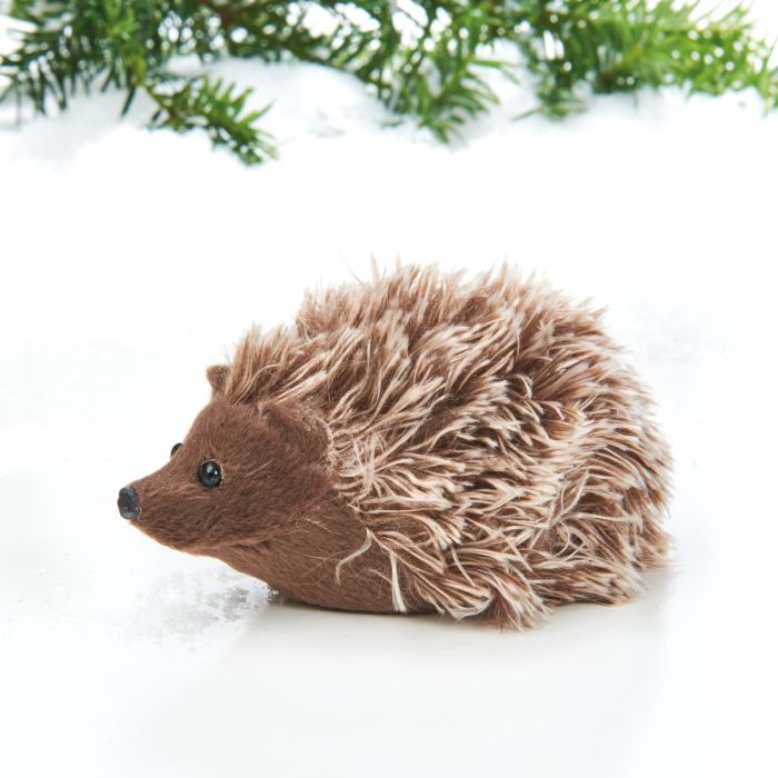Pindsvin i kunstpels 10 cm langt