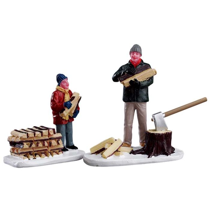 Stacking Firewood, Set Of 2