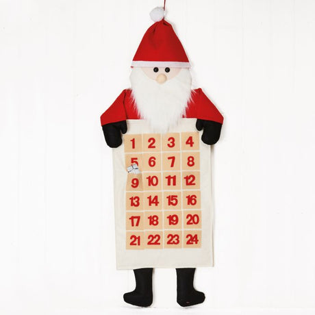 Stofjulekalender med julemand