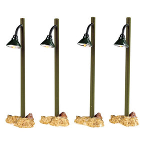 Rustic Street Lamp Set Of 4
