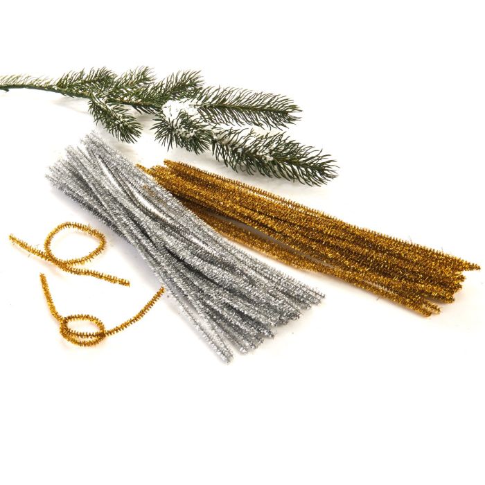 Piberensere guld- og sølvfarvede