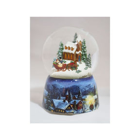 Snekugle med kirke og kane